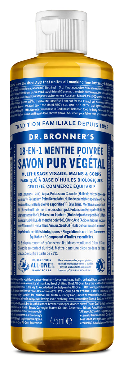 Menthe - Savon liquide Menthe poivrée - savon-liquide-18-en-1-menthe-poivree