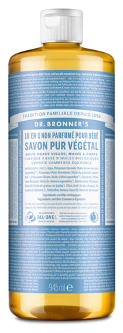 Sans parfum - Savon liquide non parfumé pour bébé