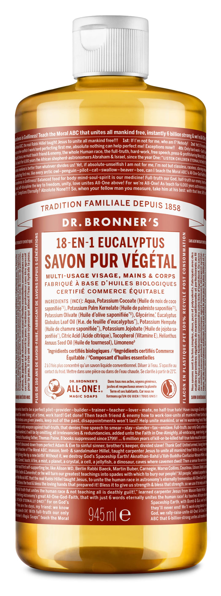 Savon Dr Bronner's 140 g Eucalyptus main image 1