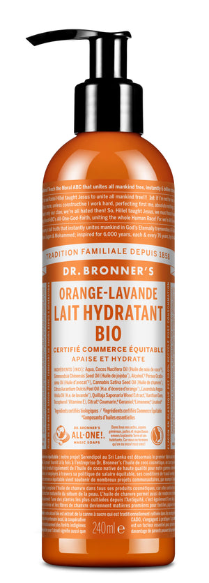 Orange Lavande - LAIT HYDRATANT ORANGE LAVANDE 240 ml