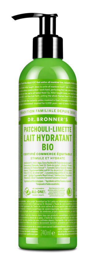 Citron vert Limette - LAIT HYDRATANT Patchouli Citron vert Limette 240 ml