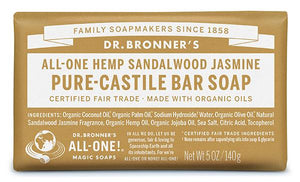 Pain de savon jasmin bois de santal 140 g
